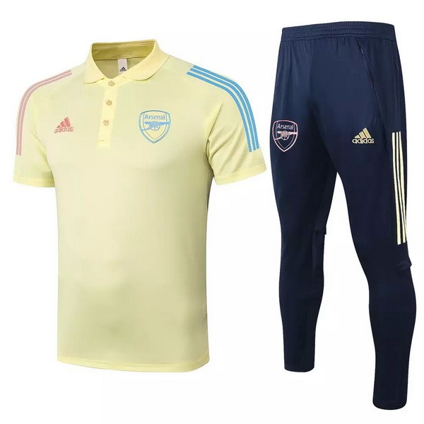 Polo Conjunto Completo Arsenal 2020 2021 Amarillo